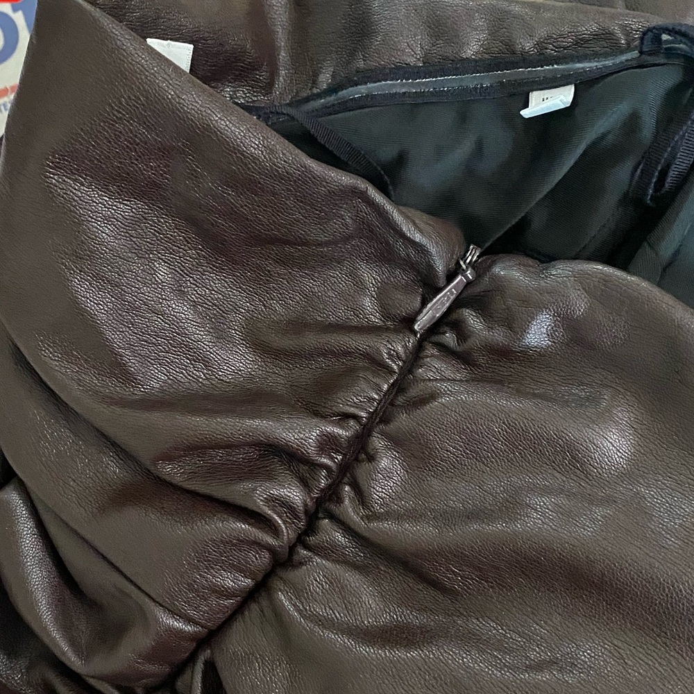 A.L.C. Elegant Faux Vegan Leather Andie Dress 0 - Picture 8 of 12